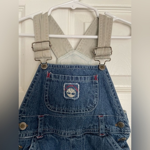 Timberland Kids Denim Overalls 6-9 months - Picture 3 of 7